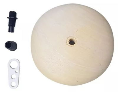 FLORON ELKAS MADERA NATURAL C/ROSCADO+CHICOL