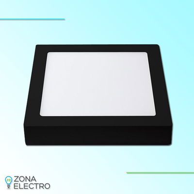 PANEL 6W APLIC.CUAD.6000K LGP NEGRO SDSSB-6W