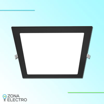 PANEL 18W EMB.CUAD.6000K LGP NEGRO SDASB-18W