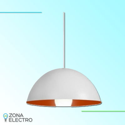 COLG.FAROLUZ M.ESF.1XE27 306/C 40CM EXT/I BCO/NAR