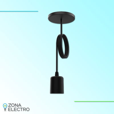 PORTALAMPARA E27 SPOTSLINE NEGRO BELL05/N