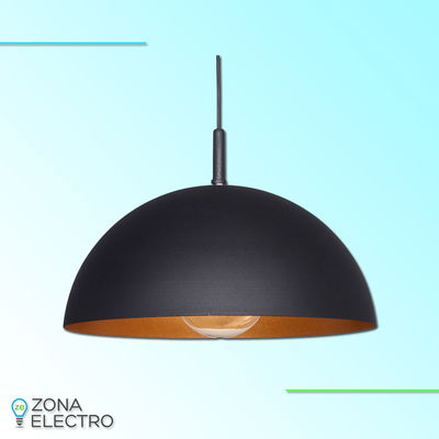 COLG.FAROLUZ M.ESF.1XE27 306/C 40CM EXT/I NEG/NAR