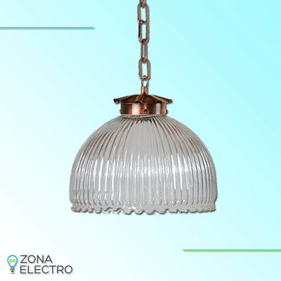 COLG.FERROLUX C139 COBRE CADENA T.VID CAMPANA 25CM