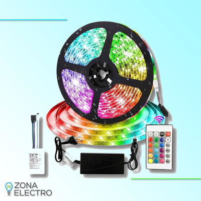 TIRA LED RGB 5M MY TRAFO+CONTROL KIT