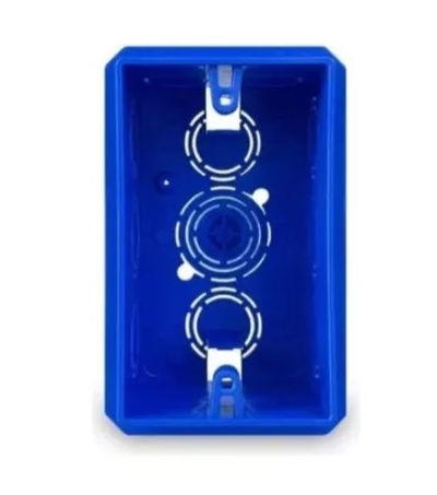 CAJA KALOP RECTANG EMB PVC AZUL (KD02100