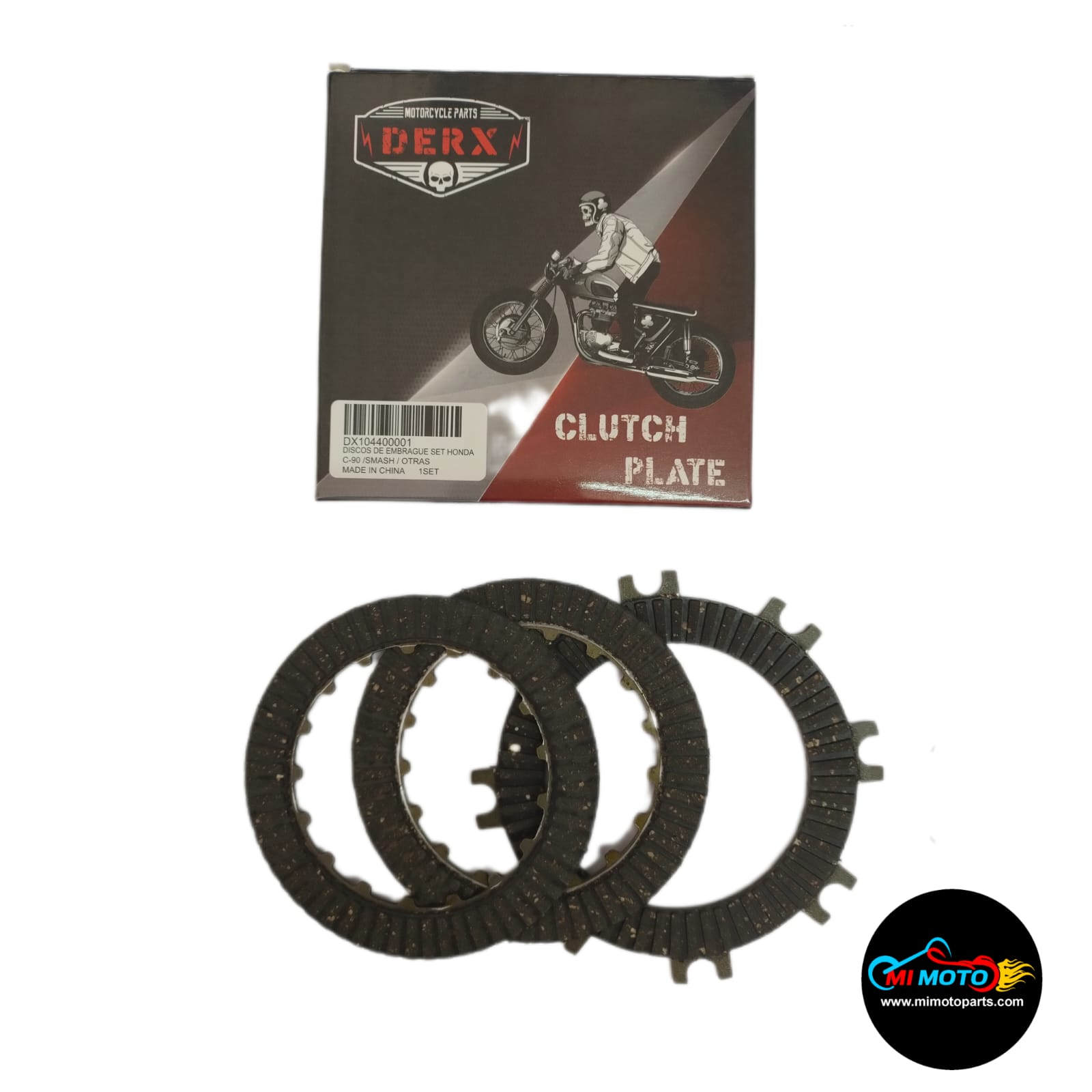 Discos C 90 3 Piezas Derx | Mi Moto Store