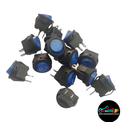 Tecla Interruptor Redonda 1 Punto para Moto