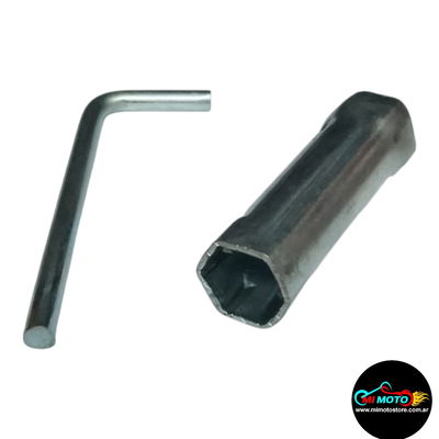 LLAVE SACA BUJIA COMBINADA 10/12