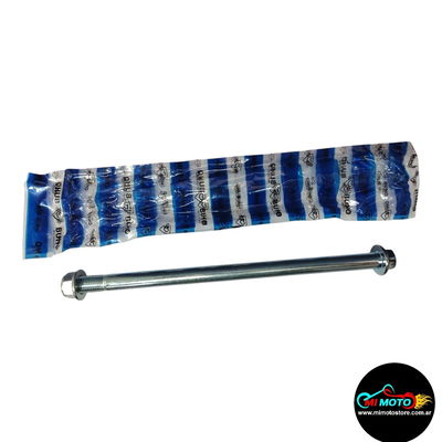 EJE TRASERO YBR CON TUERCA BUHO