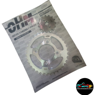 Kit Corona y Piñón Gilera 110 Smash OHM