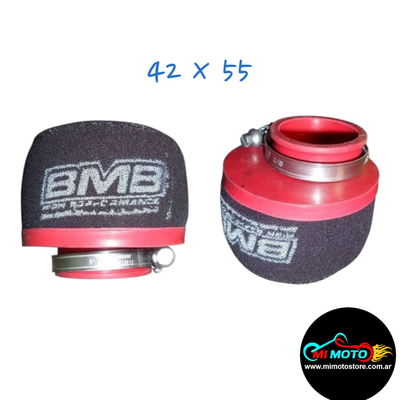 FILTRO DE AIRE 42 X 55 CON RESORTE BMB