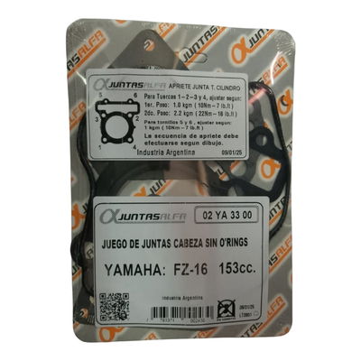 JUNTA DE CABEZAL YAMAHA FZ 16