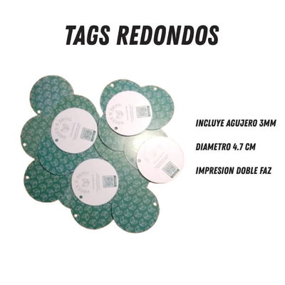 Tag Redondo Impreso
