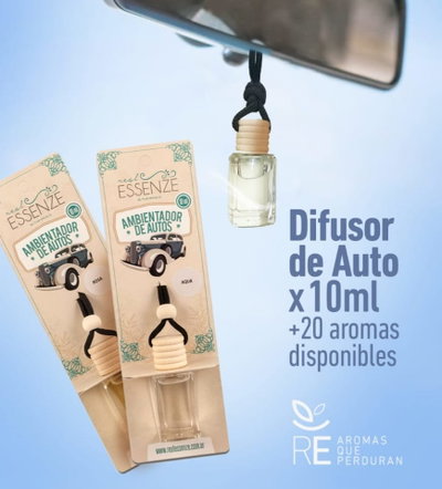 Difusor Aromatizante para Auto Essenze x10 ml