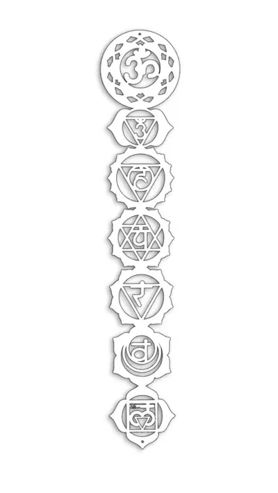 COLGANTE PARED 7 CHAKRAS MDF