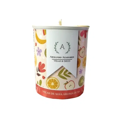 Vela de Soja Aromatica con Vaso Contenedor