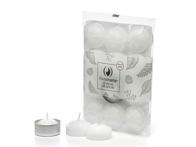 VELA DE NOCHE BLANCA ILUMINARTE X 12