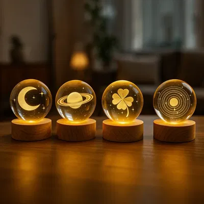 Lampara Esfera de Cristal