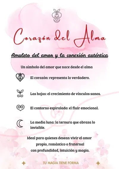 Collar Colgante Corazon del Alma