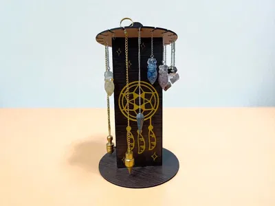 EXHIBIDOR DE PENDULOS REDONDO MDF DECO