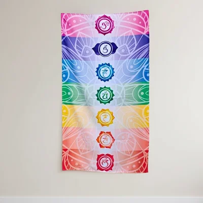 Tapiz estampado XL 7 CHAKRAS 80 x 140 cm