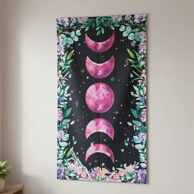 Tapiz XL estampado FASES LUNARES 80 x 140 cm