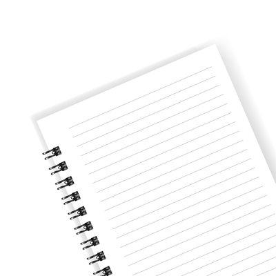 Anotador 15x21cm Negro