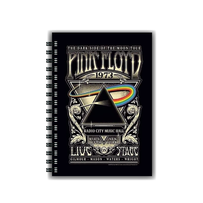 Cuaderno Pink Floyd A5 Tapa Dura Anillado