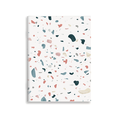 Cuaderno Terrazo A5 Tapa Blanda Abrochado