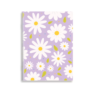 Cuaderno Margaritas Lila A5 Tapa blanda Abrochado