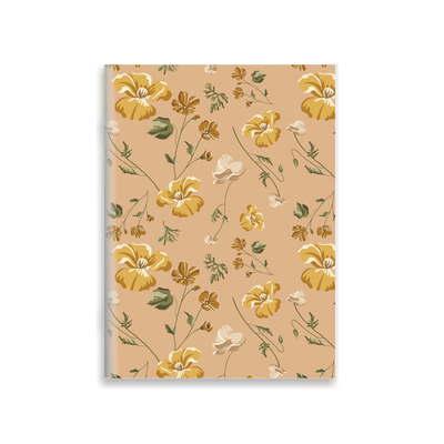 Cuaderno Flores Amarillas A5 Tapa blanda Abrochado