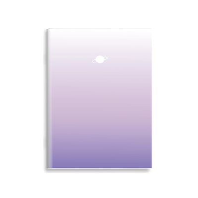 Cuaderno Galaxia Violeta A5 Tapa blanda Abrochado