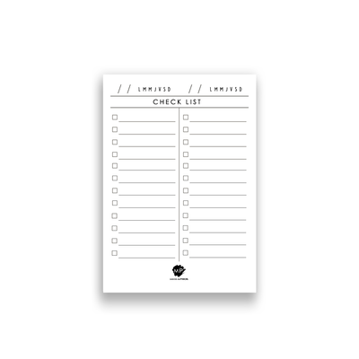 Block Checklist 15x21cm