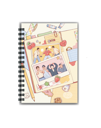 Cuaderno BTS Cartoon A5 Tapa dura A5 Anillado