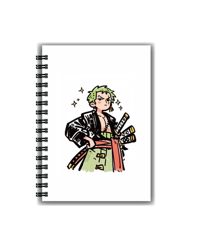 Cuaderno One Piece Zoro A5 Tapa dura A5 Anillado