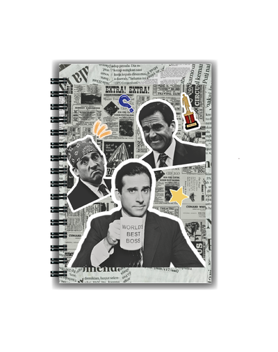 Cuaderno The Office Collage A5 Tapa dura A5 Anillado