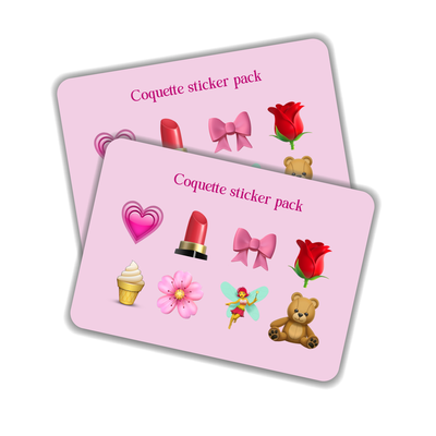 Stickers pack emojis Coquette