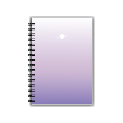 Cuaderno Galaxia Violeta A5 Tapa dura Anillado 