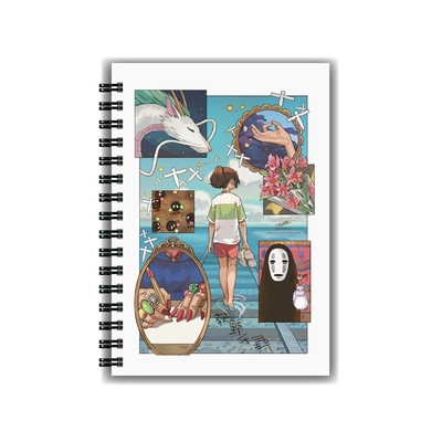 Cuaderno Viaje Chihiro Collage A5 Tapa Dura Anillado 