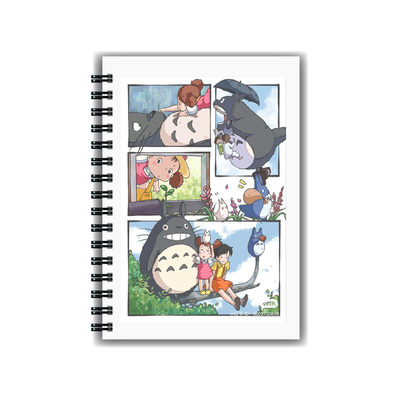 Cuaderno Totoro Collage A5 Tapa Dura Anillado 