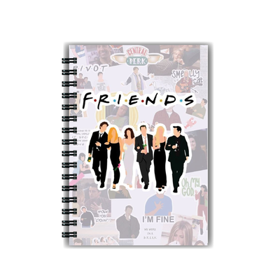 Cuaderno Friends Collage A5 Tapa Dura Anillado 