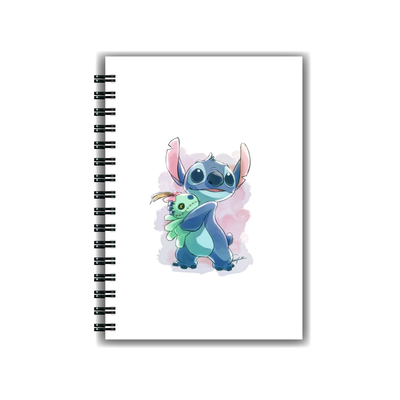 Cuaderno Stitch Blanco A5 Tapa dura A5 Anillado