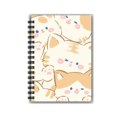 Cuaderno Kawaii Gatitos A5 Tapa dura A5 Anillado