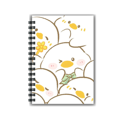 Cuaderno Kawaii Patos A5 Tapa dura A5 Anillado
