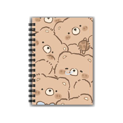 Cuaderno Kawaii Osos A5 Tapa dura A5 Anillado