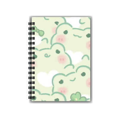 Cuaderno Kawaii Ranas A5 Tapa dura A5 Anillado