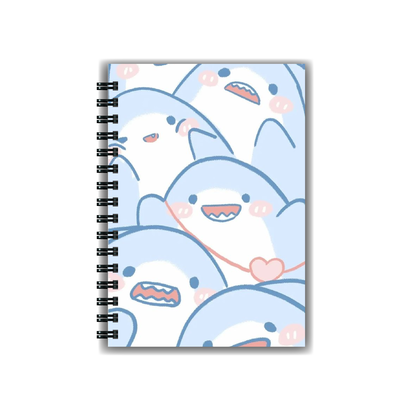 Cuaderno Kawaii Tiburones A5 Tapa dura A5 Anillado