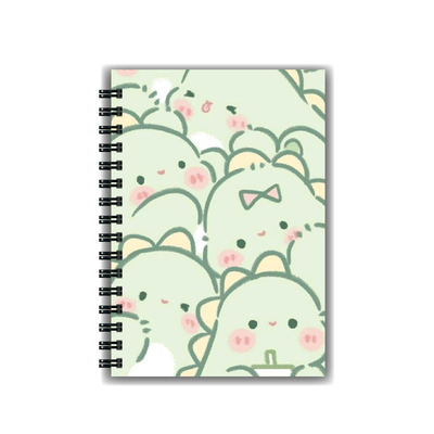 Cuaderno Kawaii Dinosaurios A5 Tapa dura A5 Anillado