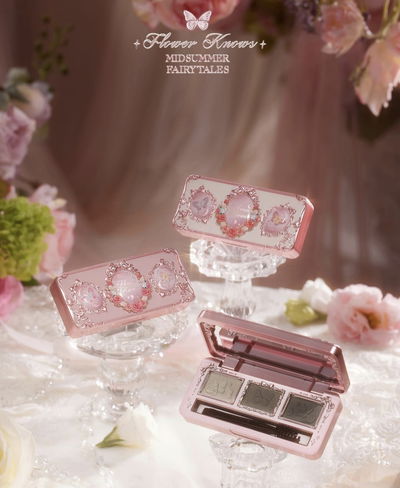 Paleta de color en polvo para cejas de Flower knows, Serie Midsummer Fairytails