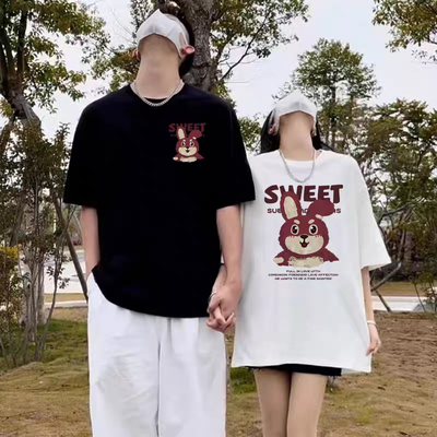 Remeras de Pareja de Conejito